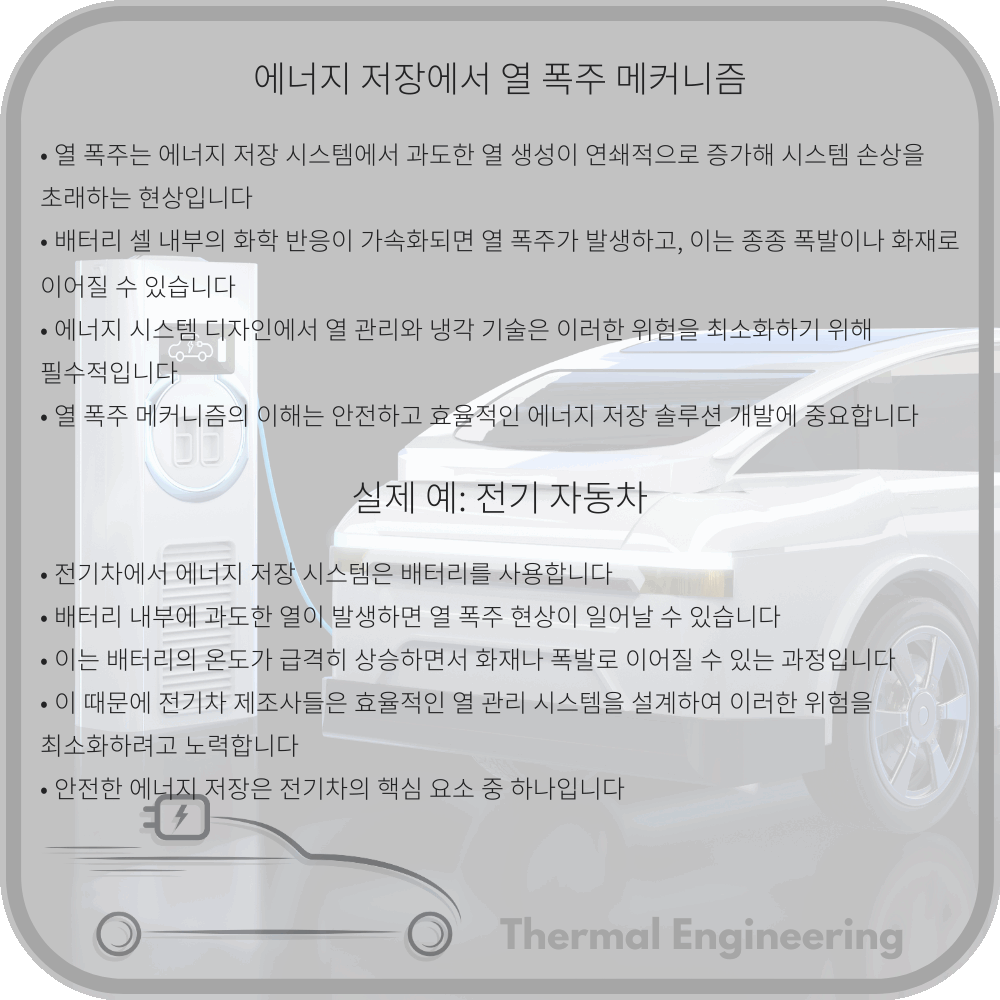 에너지 저장에서 열 폭주 메커니즘