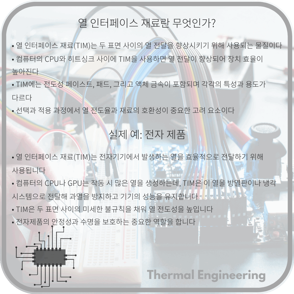 열 인터페이스 재료란 무엇인가?