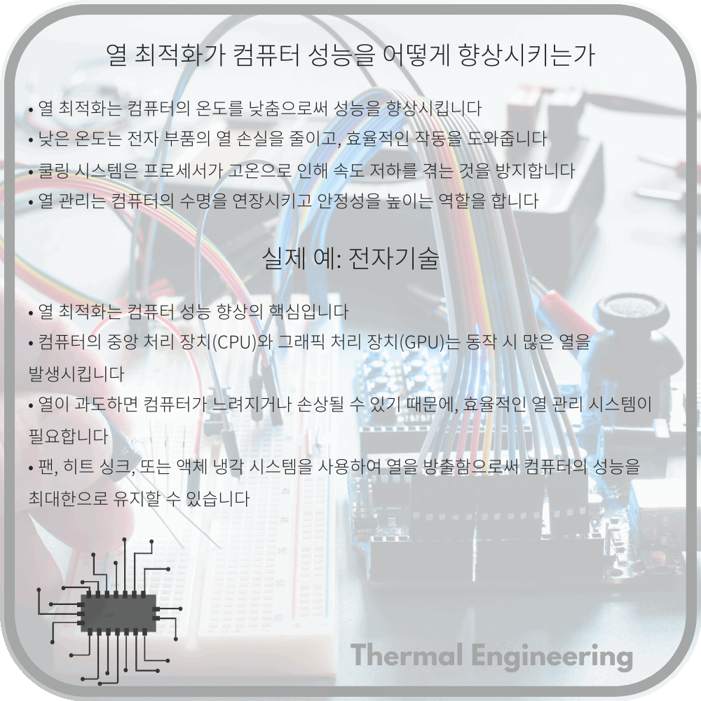 열 최적화가 컴퓨터 성능을 어떻게 향상시키는가