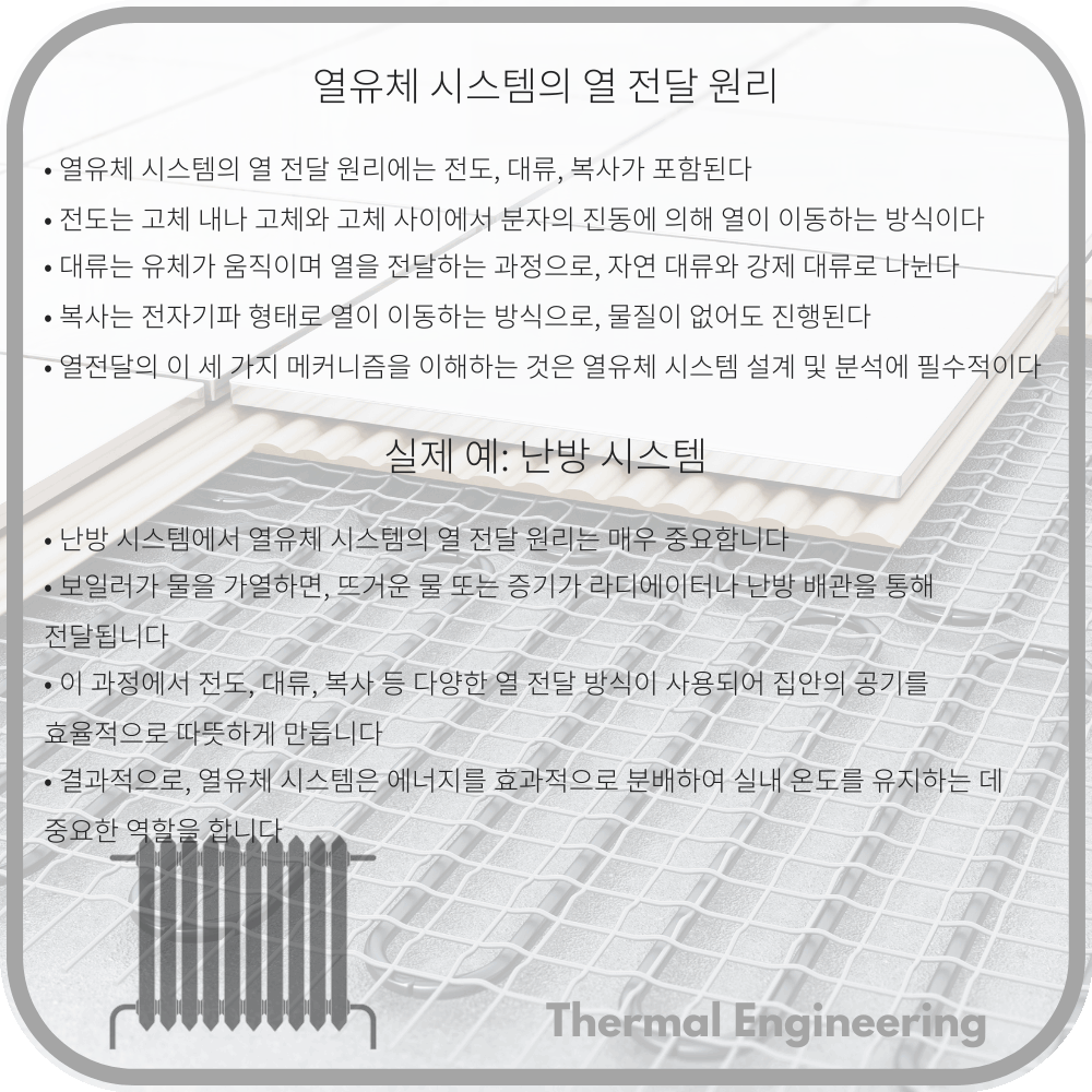 열유체 시스템의 열 전달 원리