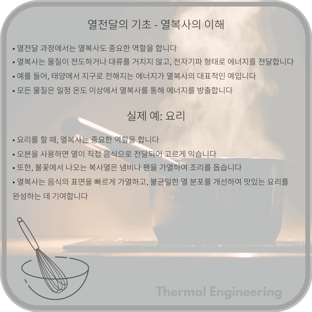 열전달의 기초 - 열복사의 이해