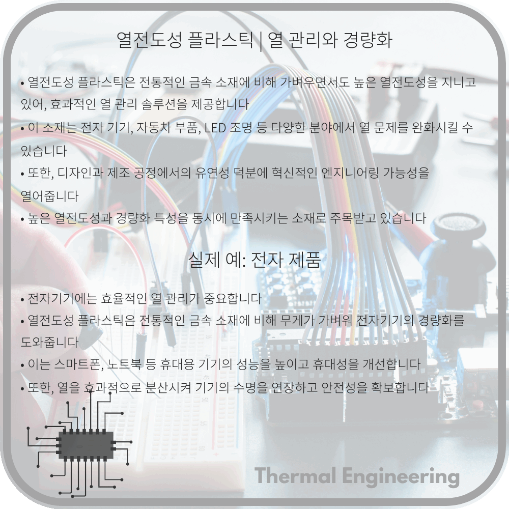 열전도성 플라스틱 | 열 관리와 경량화