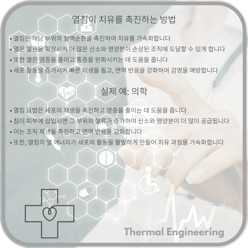 열침이 치유를 촉진하는 방법