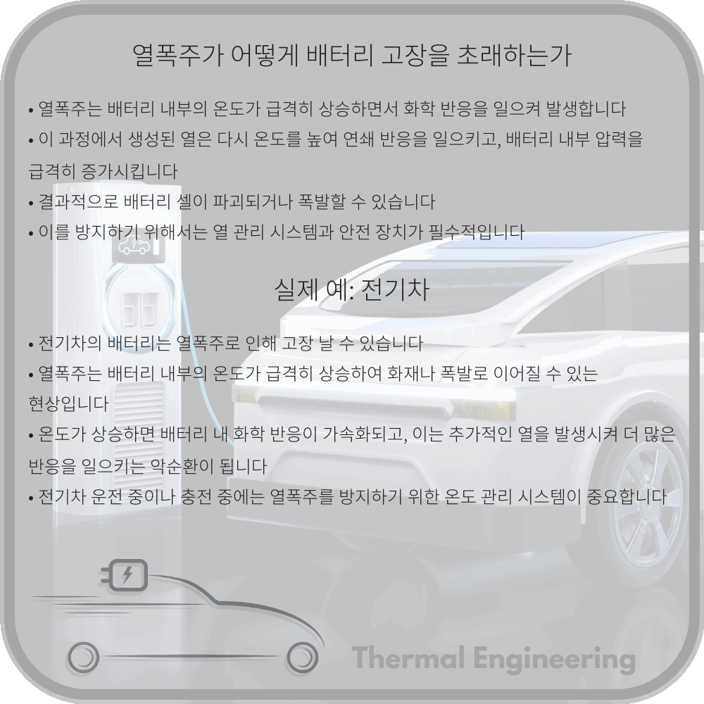 열폭주가 어떻게 배터리 고장을 초래하는가