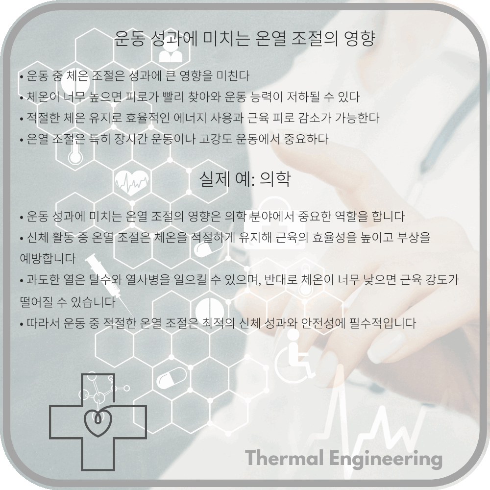 운동 성과에 미치는 온열 조절의 영향