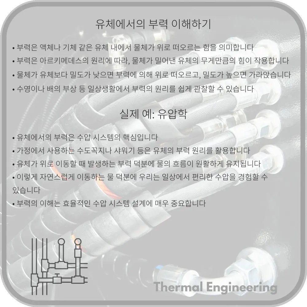 유체에서의 부력 이해하기