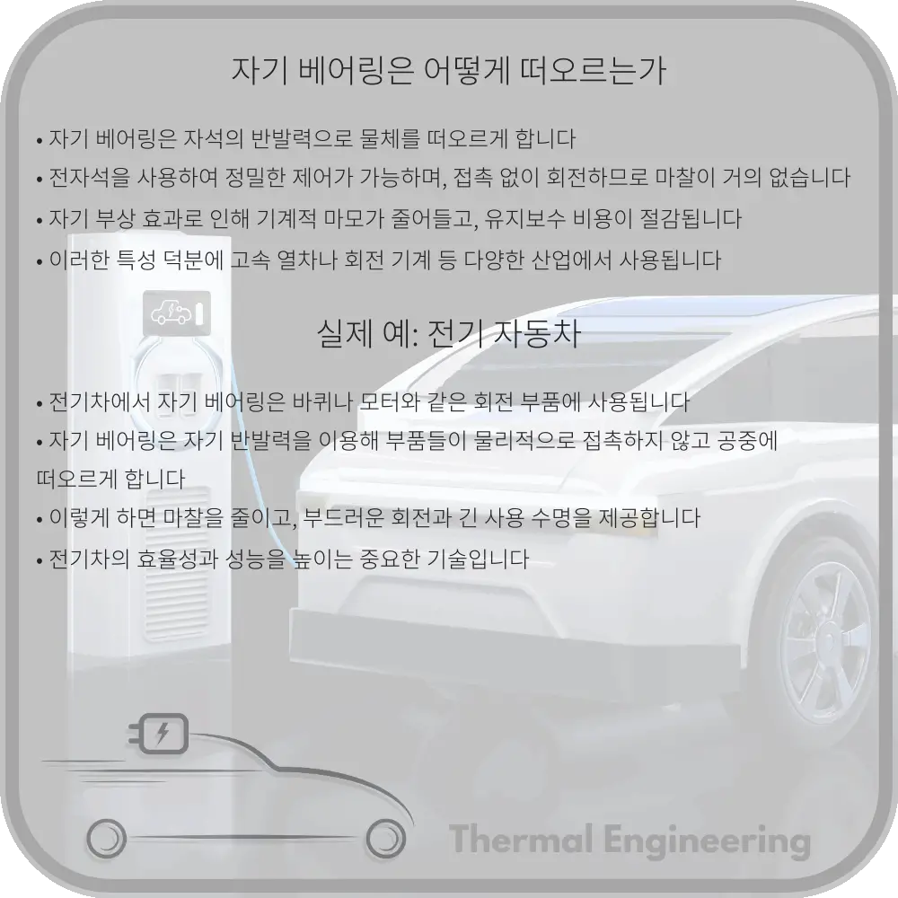 자기 베어링은 어떻게 떠오르는가