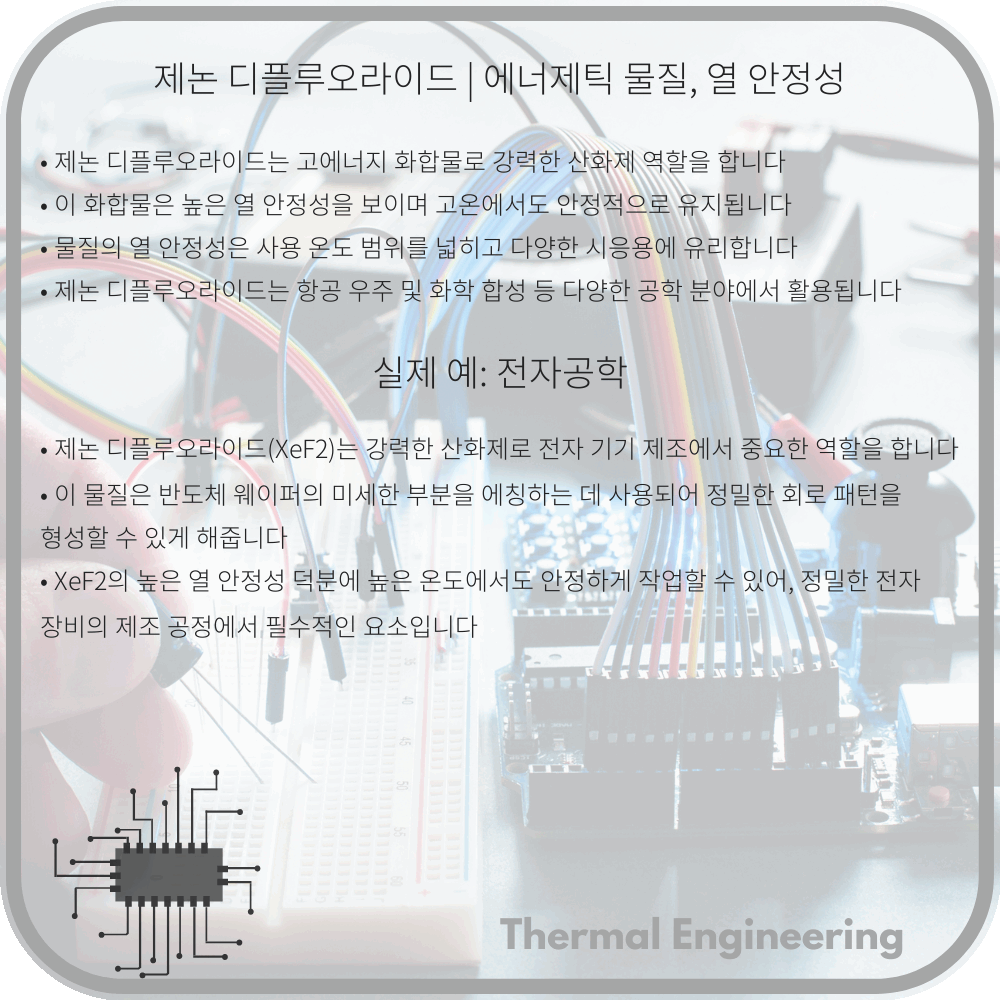 제논 디플루오라이드 | 에너제틱 물질, 열 안정성