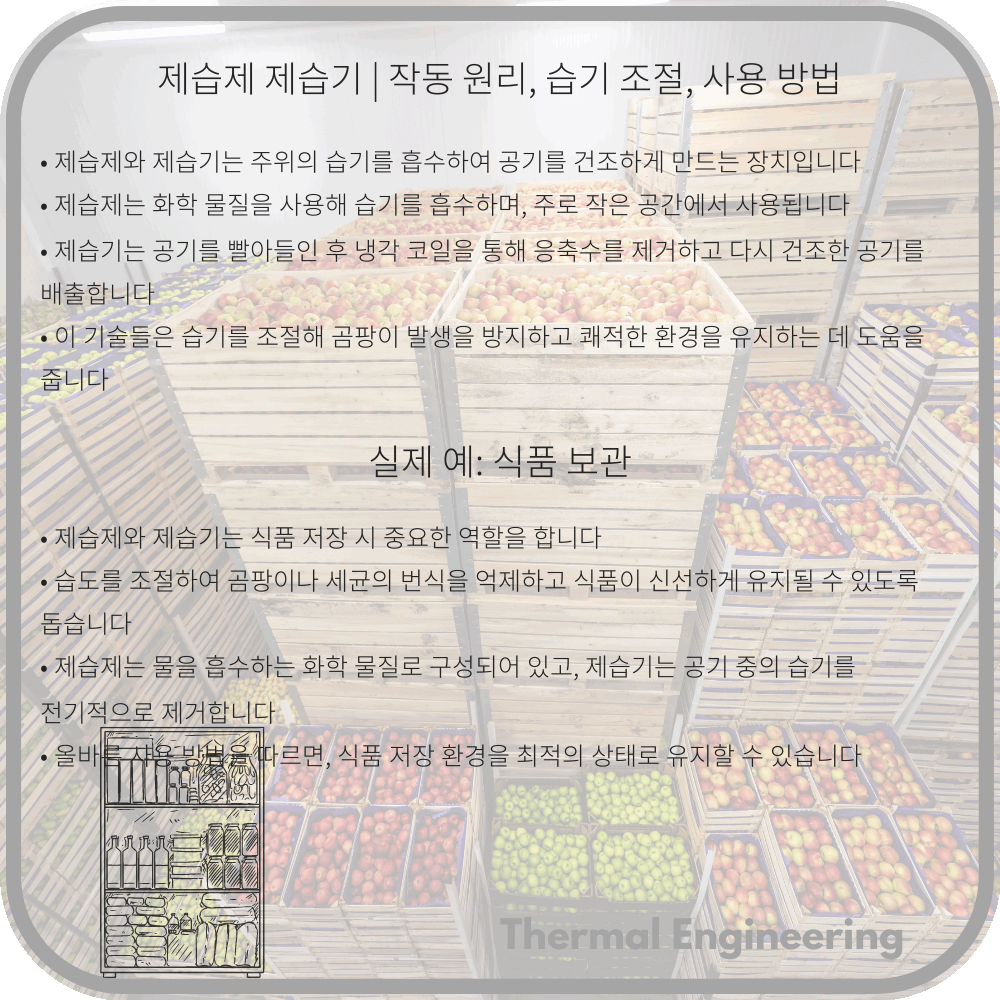 제습제 제습기 | 작동 원리, 습기 조절, 사용 방법
