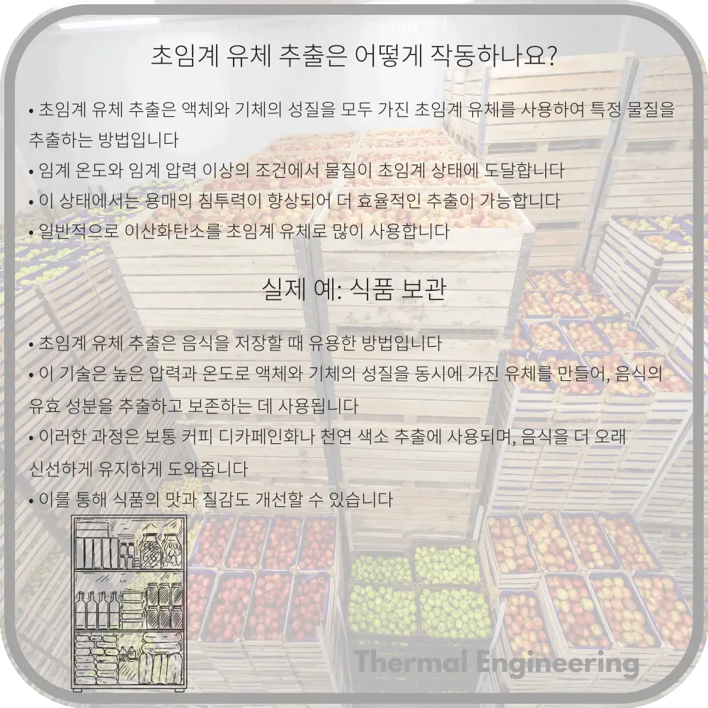 초임계 유체 추출은 어떻게 작동하나요?