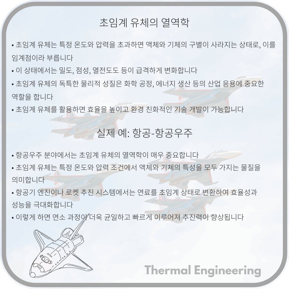 초임계 유체의 열역학