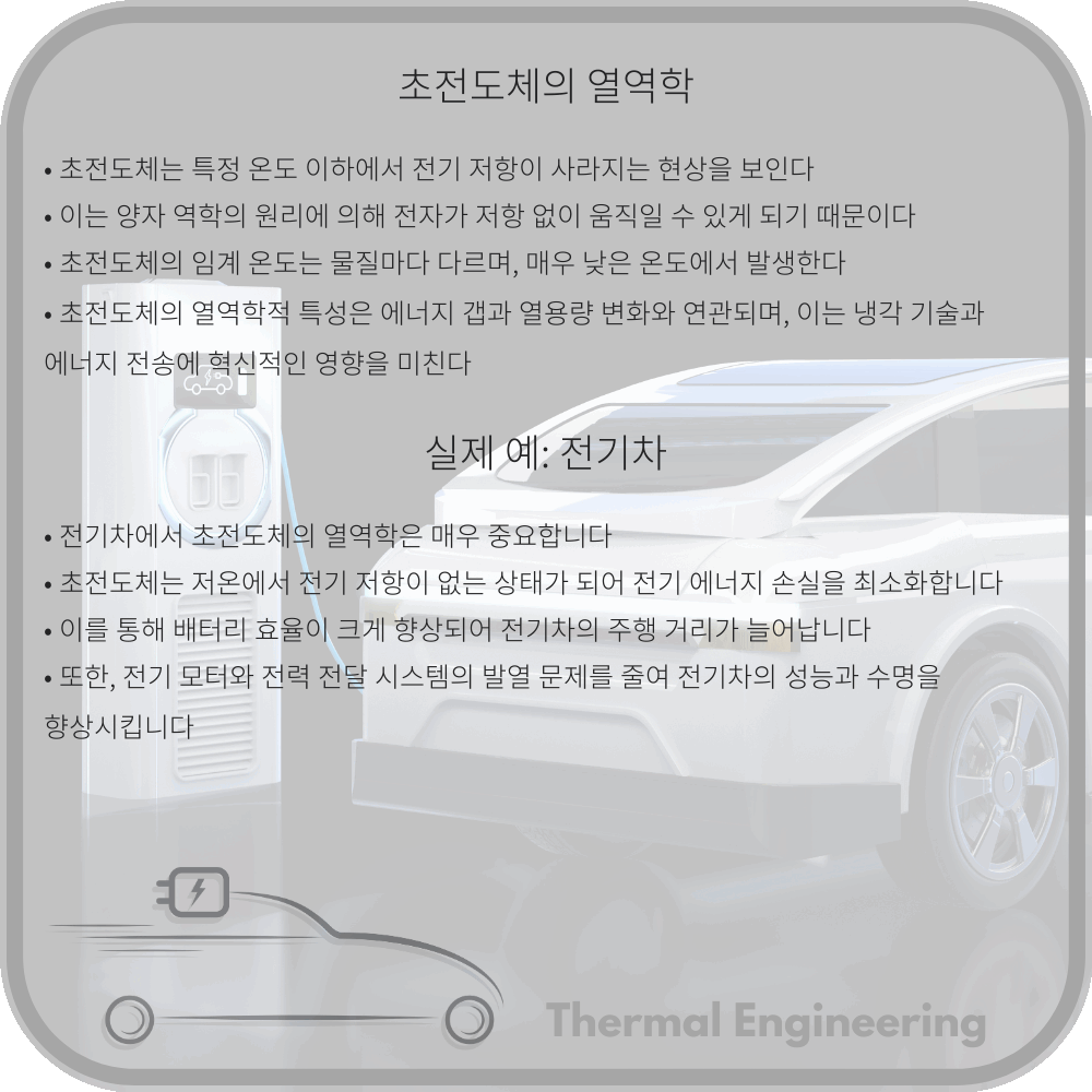 초전도체의 열역학