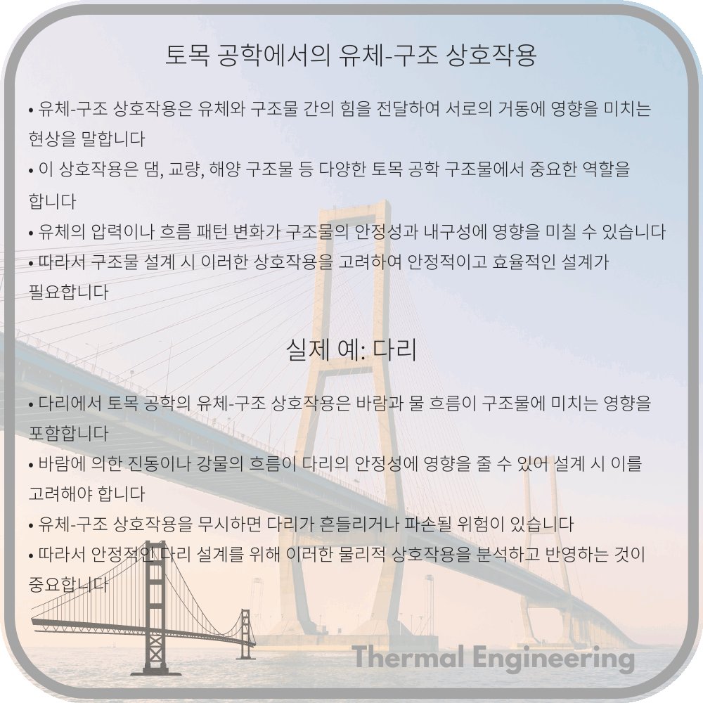 토목 공학에서의 유체-구조 상호작용