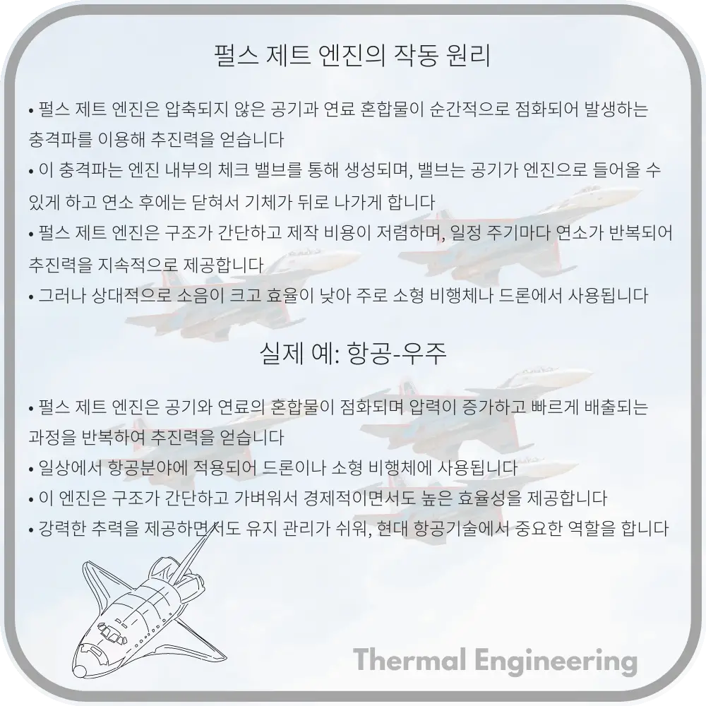 펄스 제트 엔진의 작동 원리