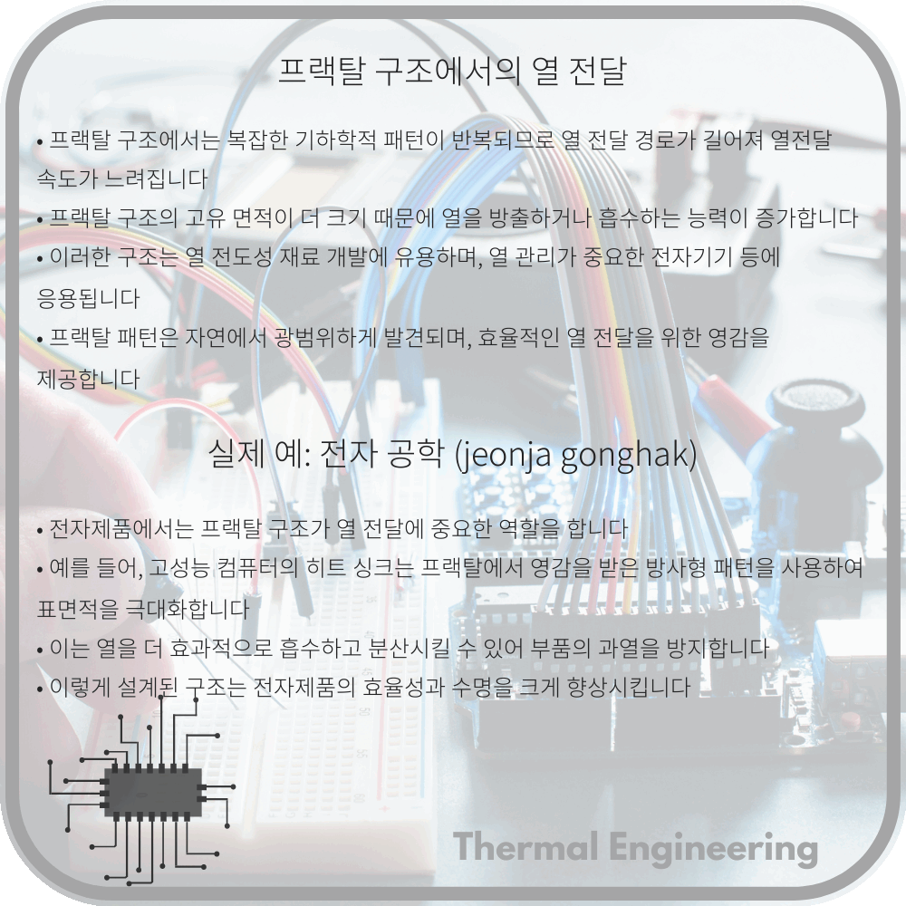 프랙탈 구조에서의 열 전달