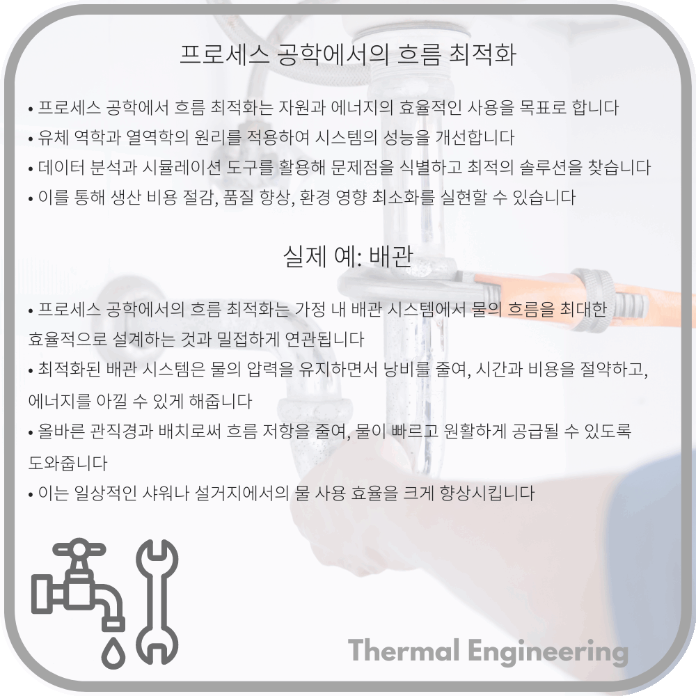 프로세스 공학에서의 흐름 최적화