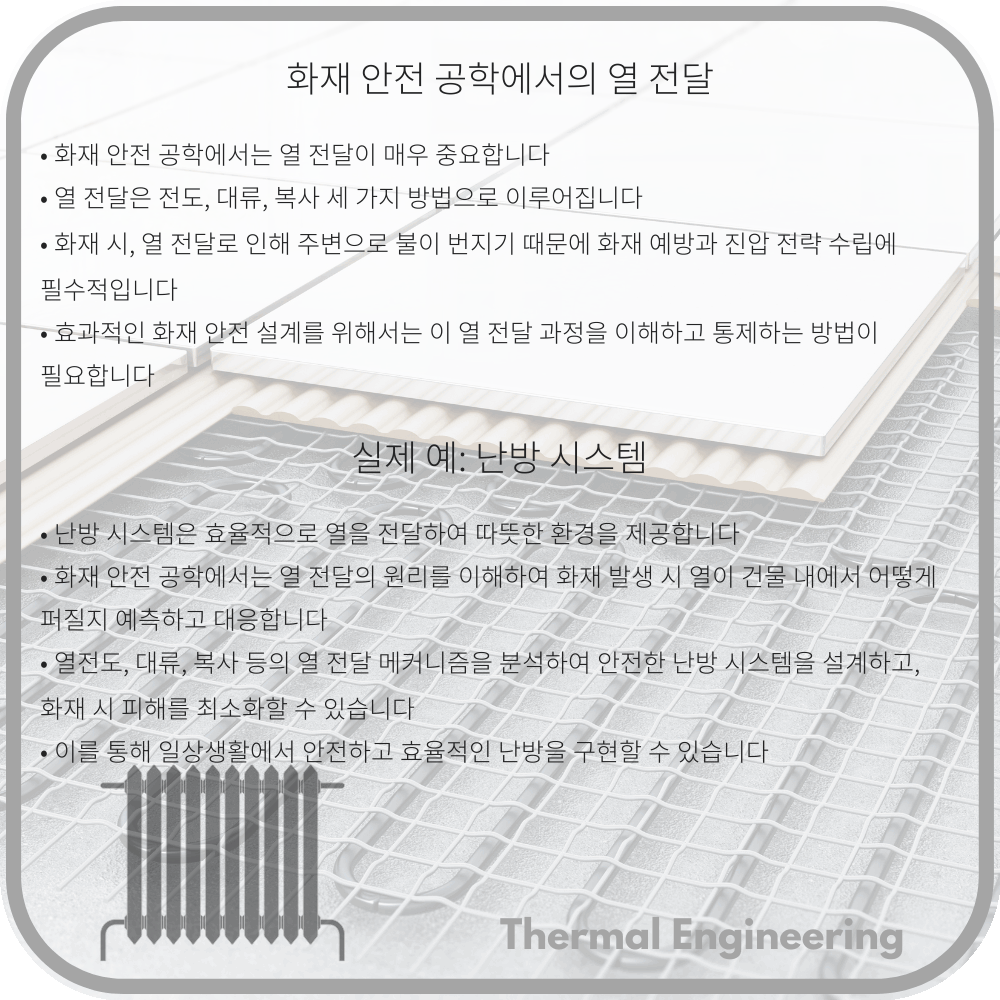 화재 안전 공학에서의 열 전달