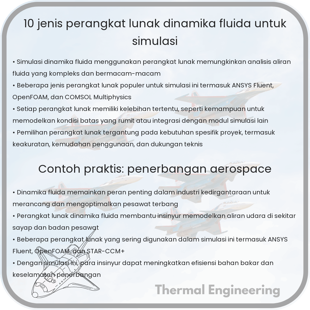 10 Jenis Perangkat Lunak Dinamika Fluida untuk Simulasi