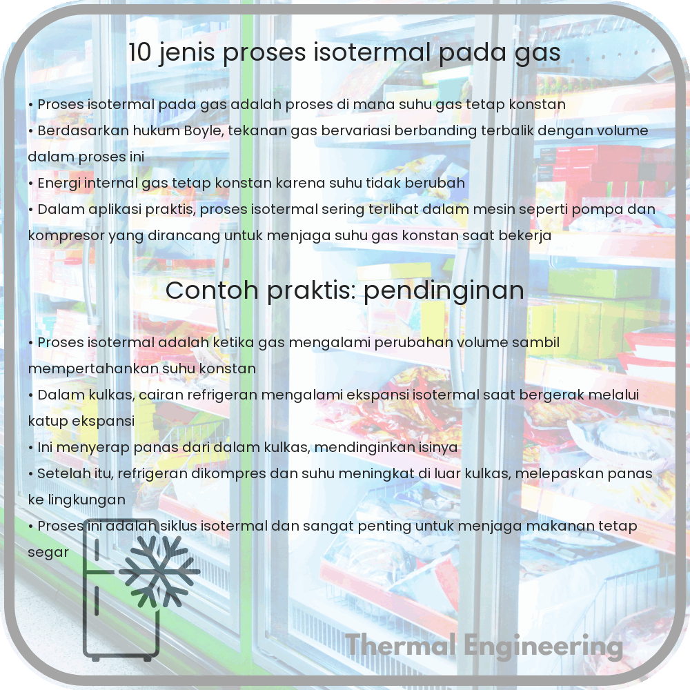 10 Jenis Proses Isotermal pada Gas