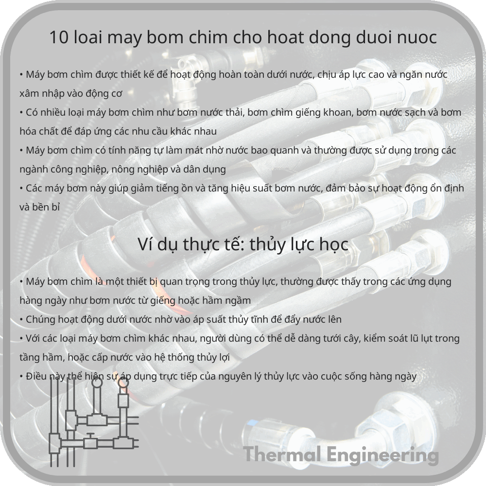10 Loại Máy Bơm Chìm Cho Hoạt Động Dưới Nước