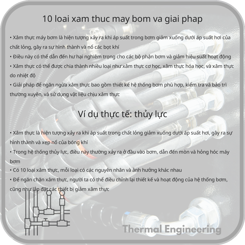 10 Loại Xâm Thực Máy Bơm Và Giải Pháp