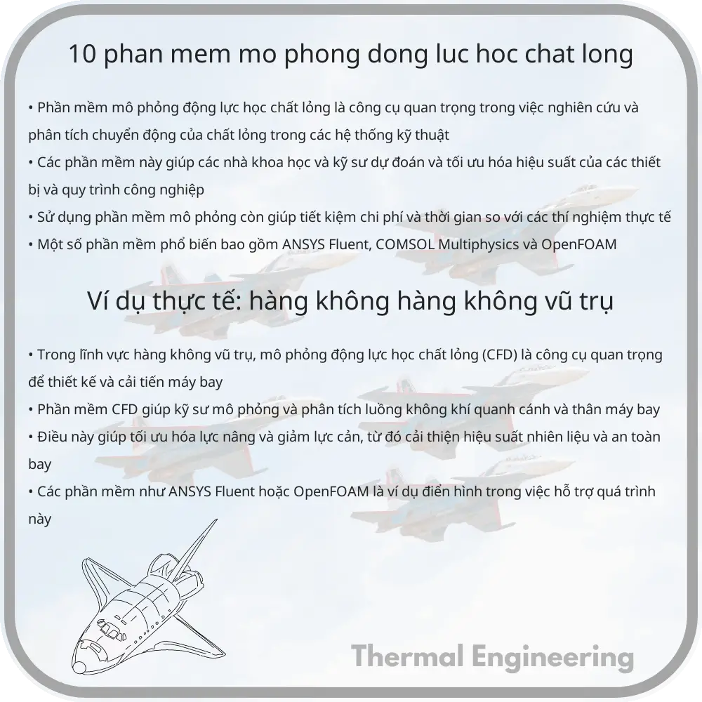 10 Phần Mềm Mô Phỏng Động Lực Học Chất Lỏng