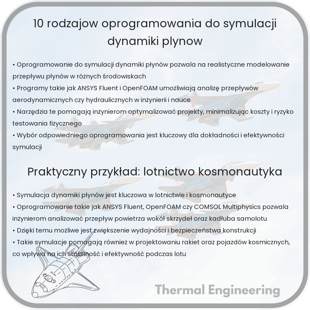 10 Rodzajów Oprogramowania do Symulacji Dynamiki Płynów