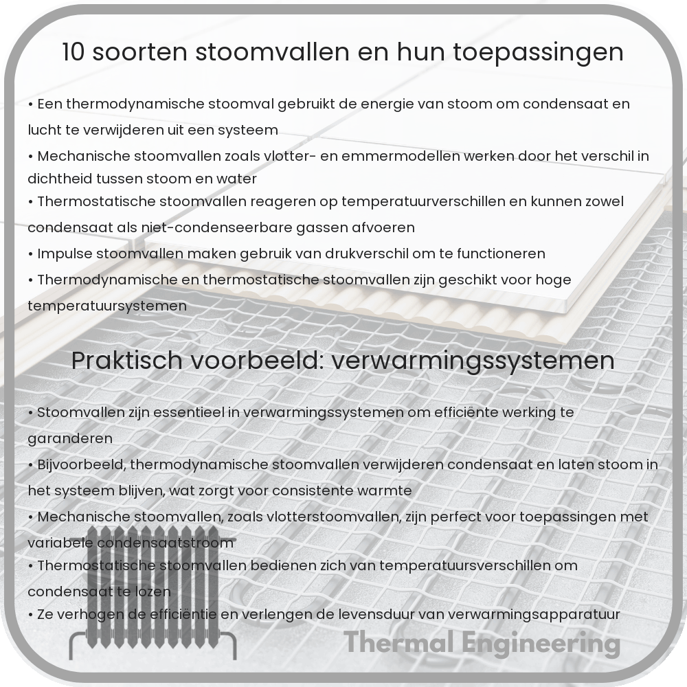 10 Soorten Stoomvallen en Hun Toepassingen