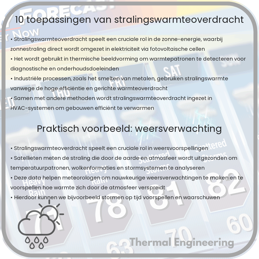 10 Toepassingen van Stralingswarmteoverdracht