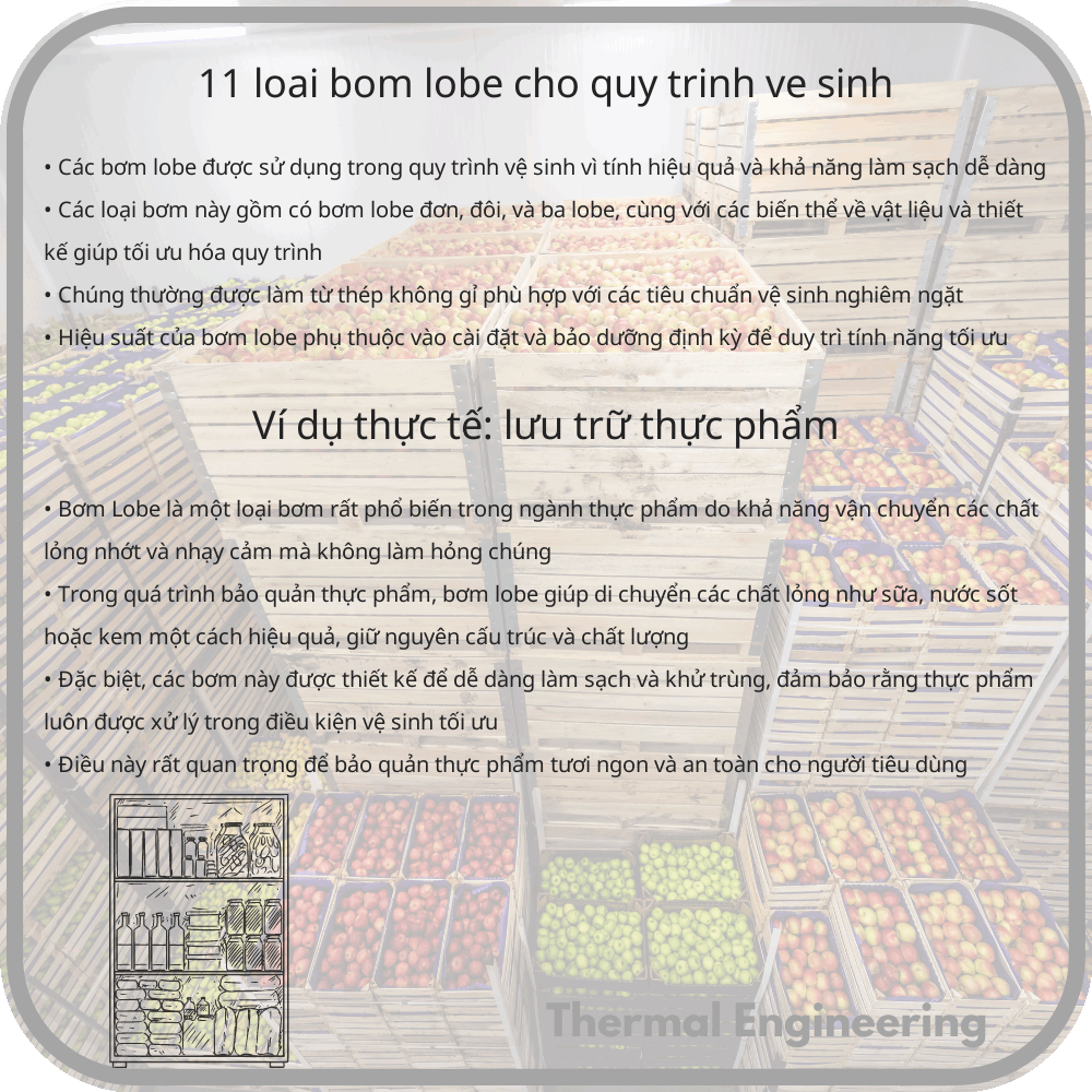11 Loại Bơm Lobe cho Quy Trình Vệ Sinh