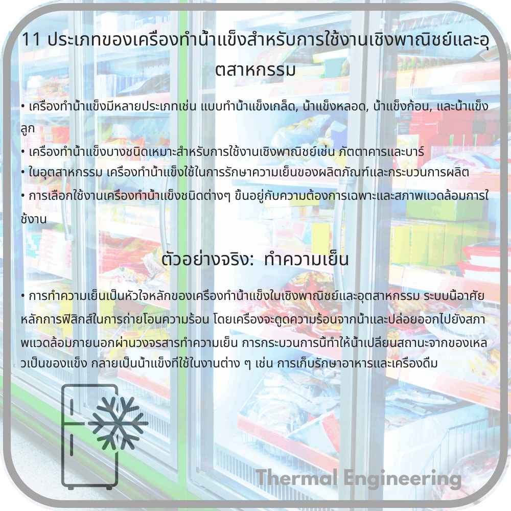 11 ประเภทของเครื่องทำน้ำแข็งสำหรับการใช้งานเชิงพาณิชย์และอุตสาหกรรม