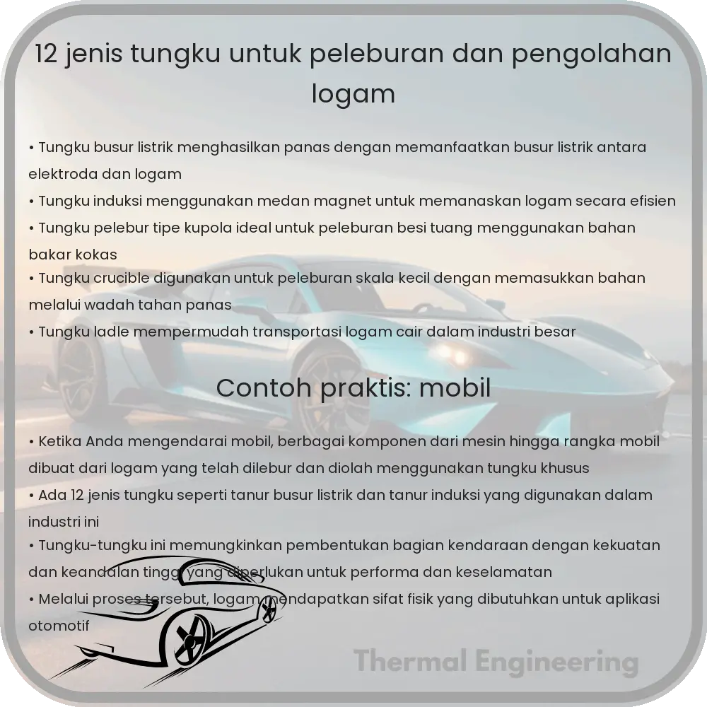 12 Jenis Tungku untuk Peleburan dan Pengolahan Logam