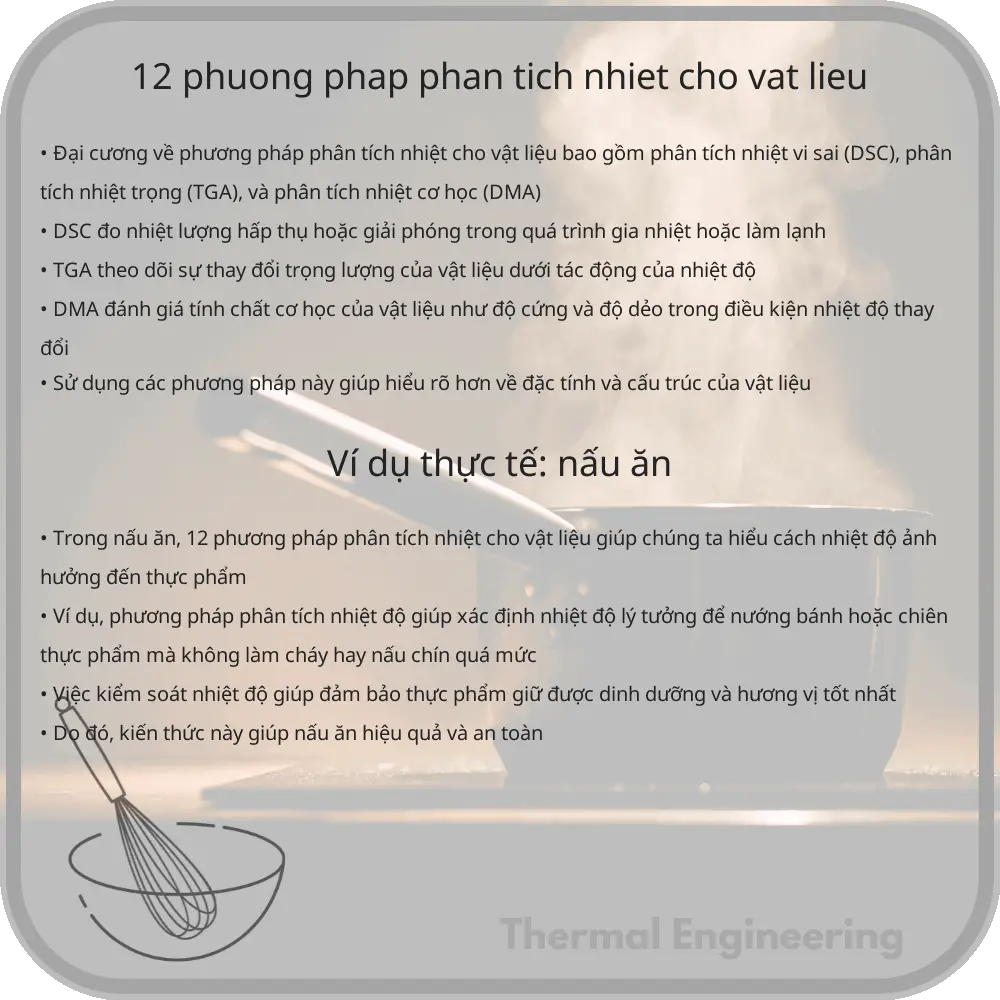 12 Phương Pháp Phân Tích Nhiệt Cho Vật Liệu