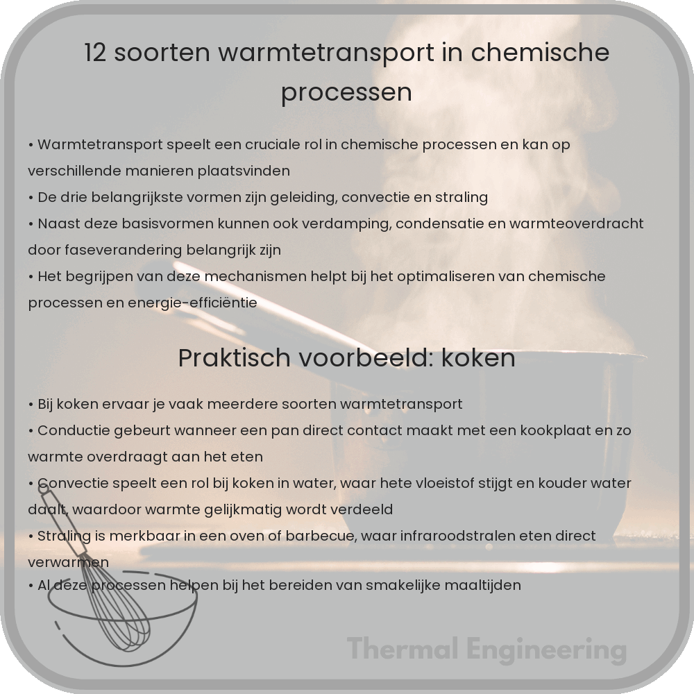 12 Soorten Warmtetransport in Chemische Processen