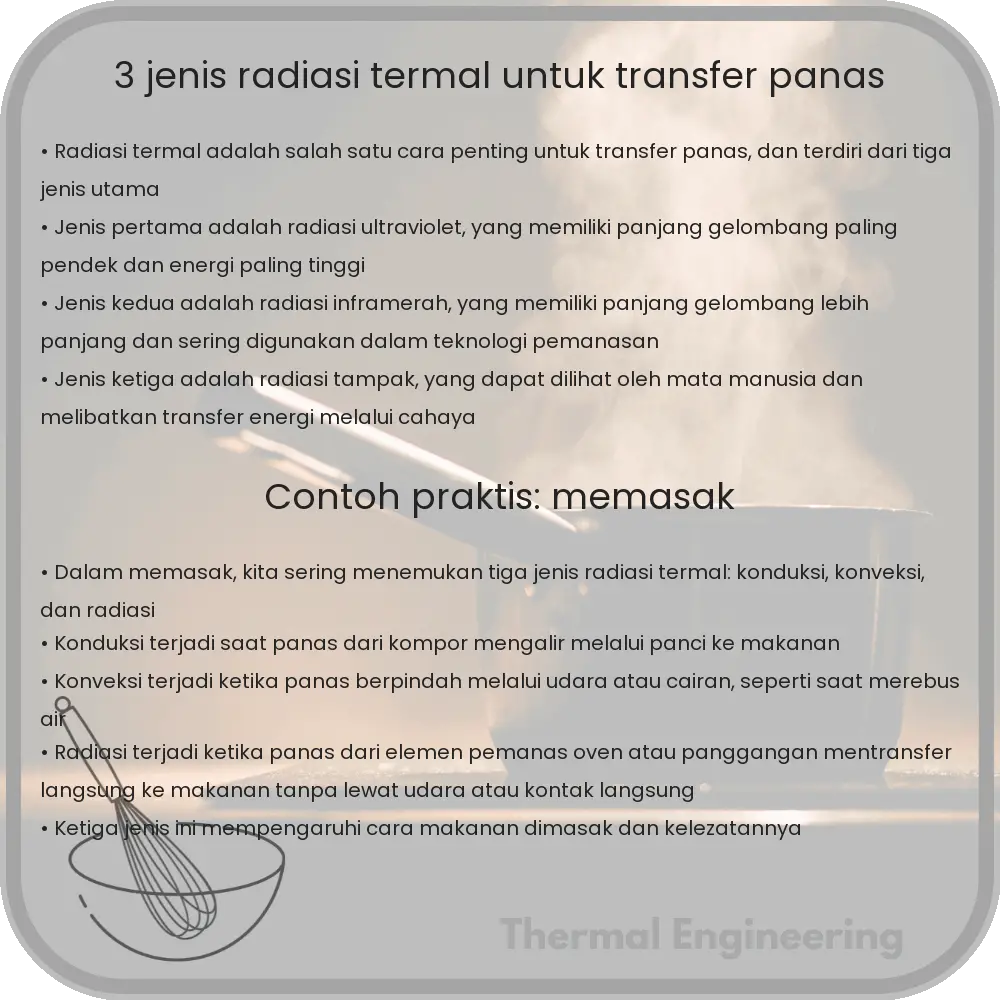 3 Jenis Radiasi Termal untuk Transfer Panas