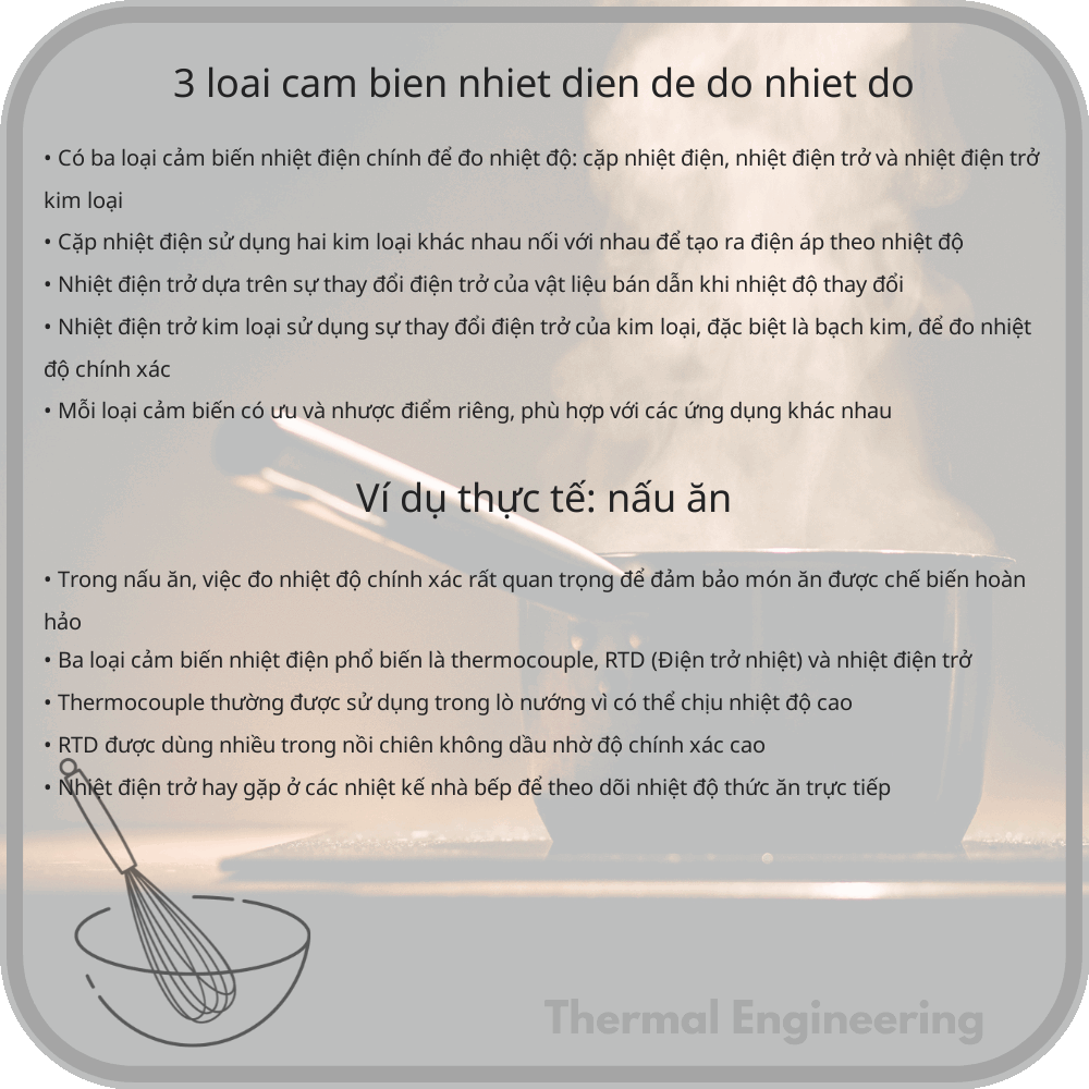 3 Loại Cảm Biến Nhiệt Điện Để Đo Nhiệt Độ