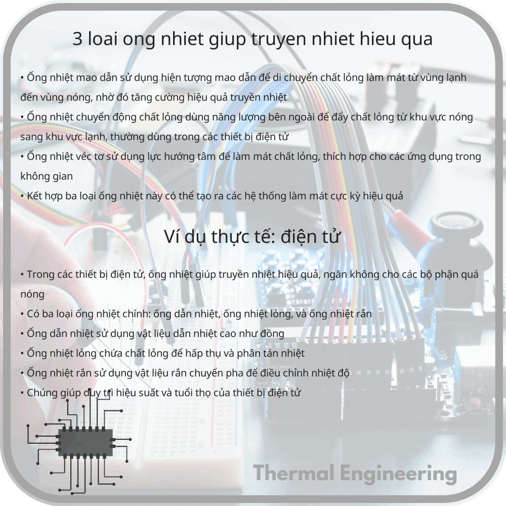 3 Loại Ống Nhiệt Giúp Truyền Nhiệt Hiệu Quả