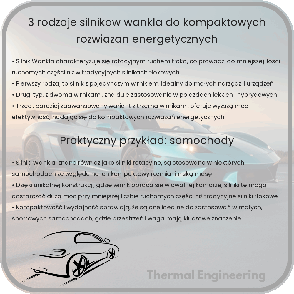 3 Rodzaje Silników Wankla do Kompaktowych Rozwiązań Energetycznych