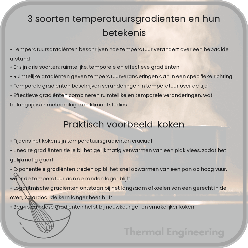 3 Soorten Temperatuursgradiënten en Hun Betekenis