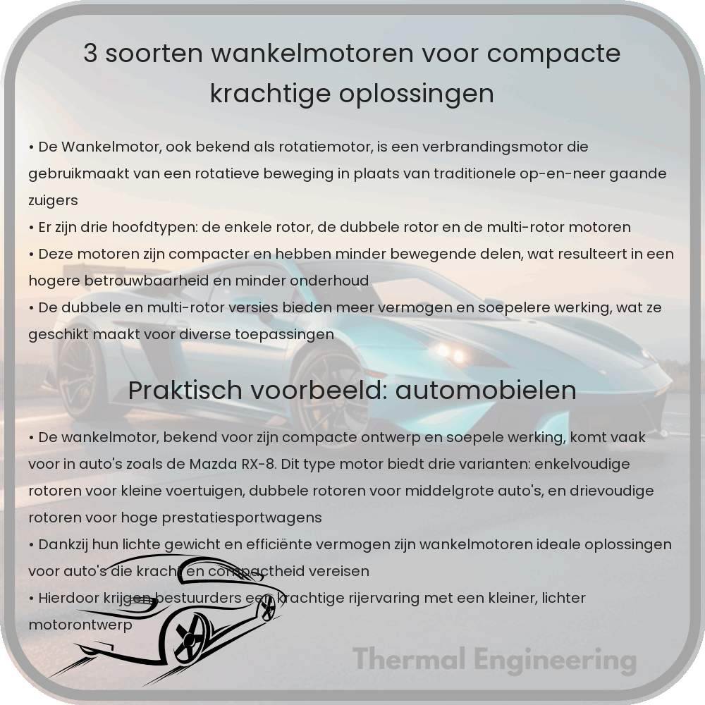3 Soorten Wankelmotoren voor Compacte Krachtige Oplossingen