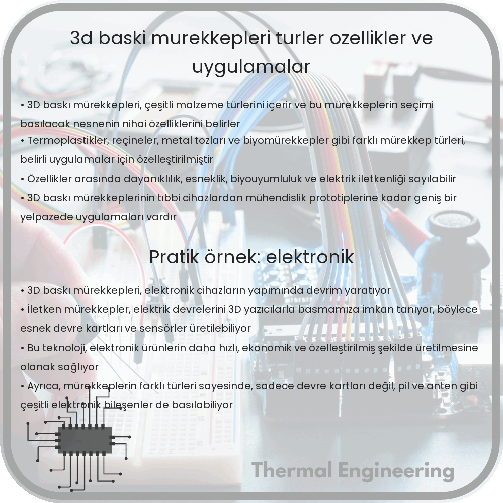 3D Baskı Mürekkepleri | Türler, Özellikler ve Uygulamalar