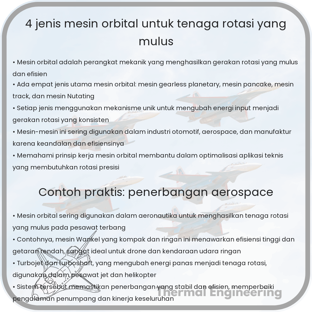 4 Jenis Mesin Orbital untuk Tenaga Rotasi yang Mulus