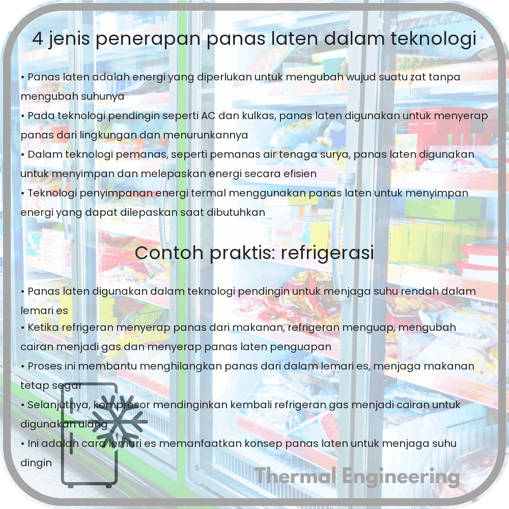 4 Jenis Penerapan Panas Laten dalam Teknologi