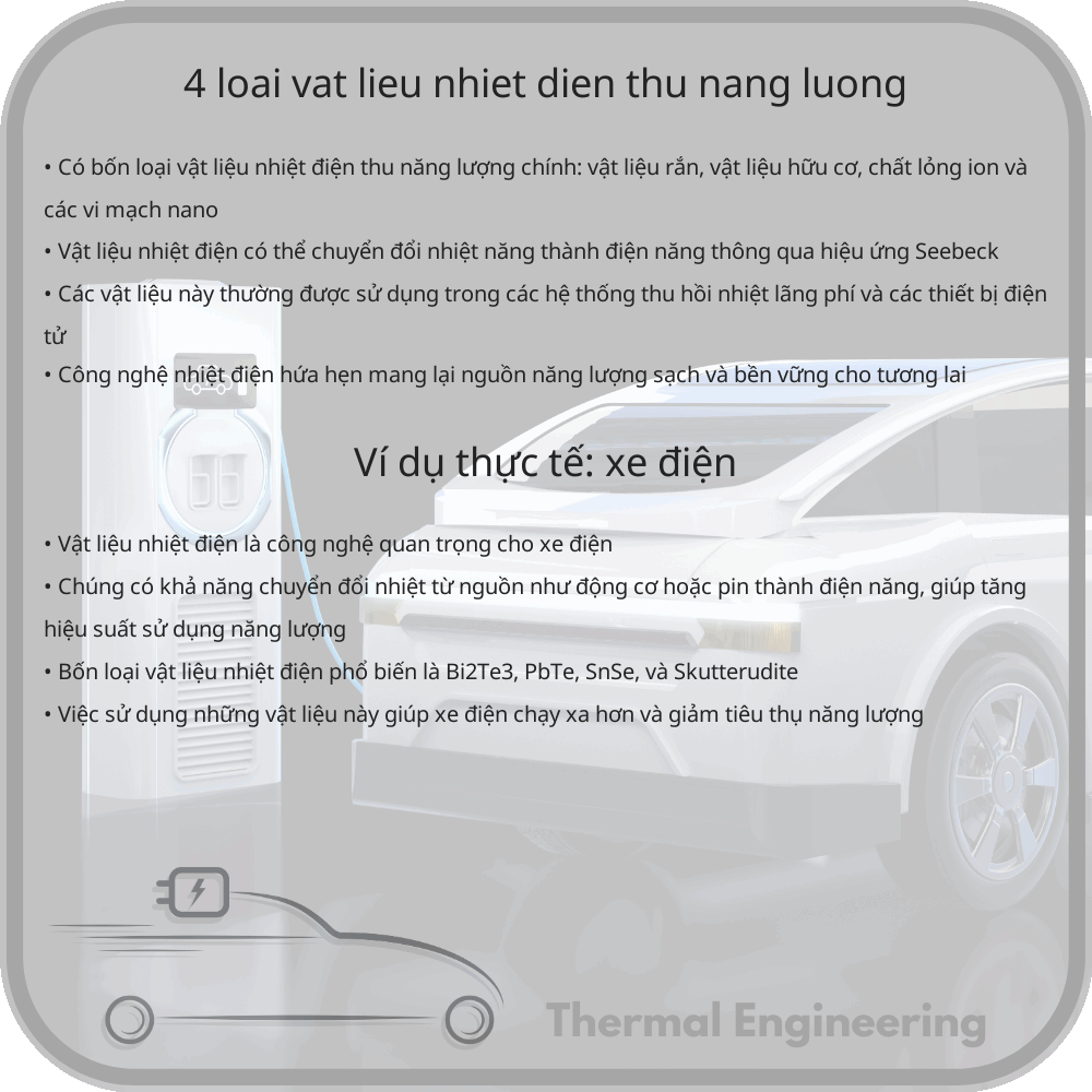 4 Loại Vật Liệu Nhiệt Điện Thu Năng Lượng