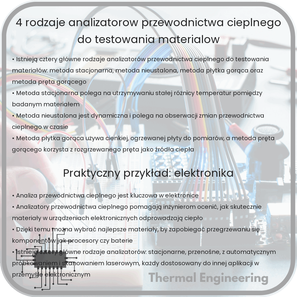 4 Rodzaje Analizatorów Przewodnictwa Cieplnego do Testowania Materiałów
