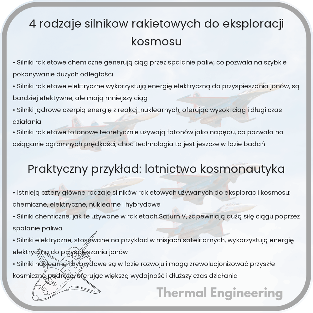 4 Rodzaje Silników Rakietowych do Eksploracji Kosmosu