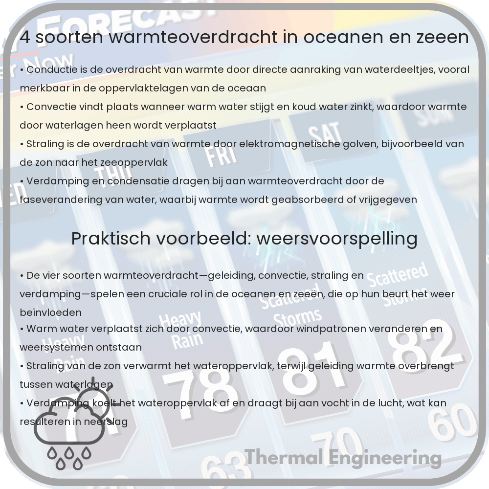 4 Soorten Warmteoverdracht in Oceanen en Zeeën