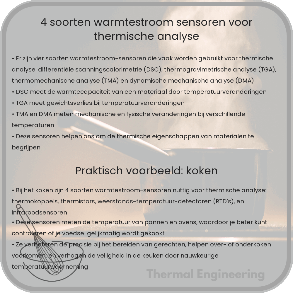 4 Soorten Warmtestroom-sensoren voor Thermische Analyse