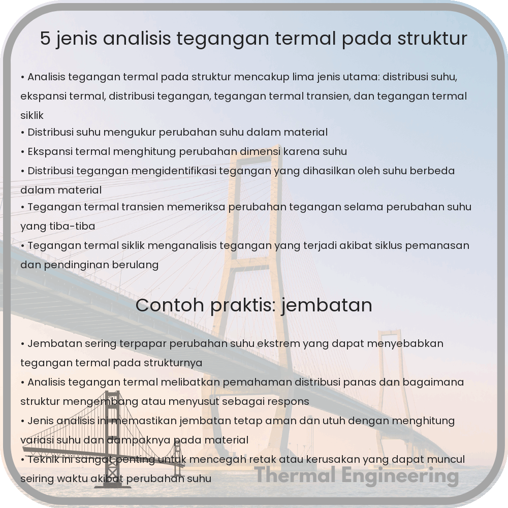 5 Jenis Analisis Tegangan Termal pada Struktur