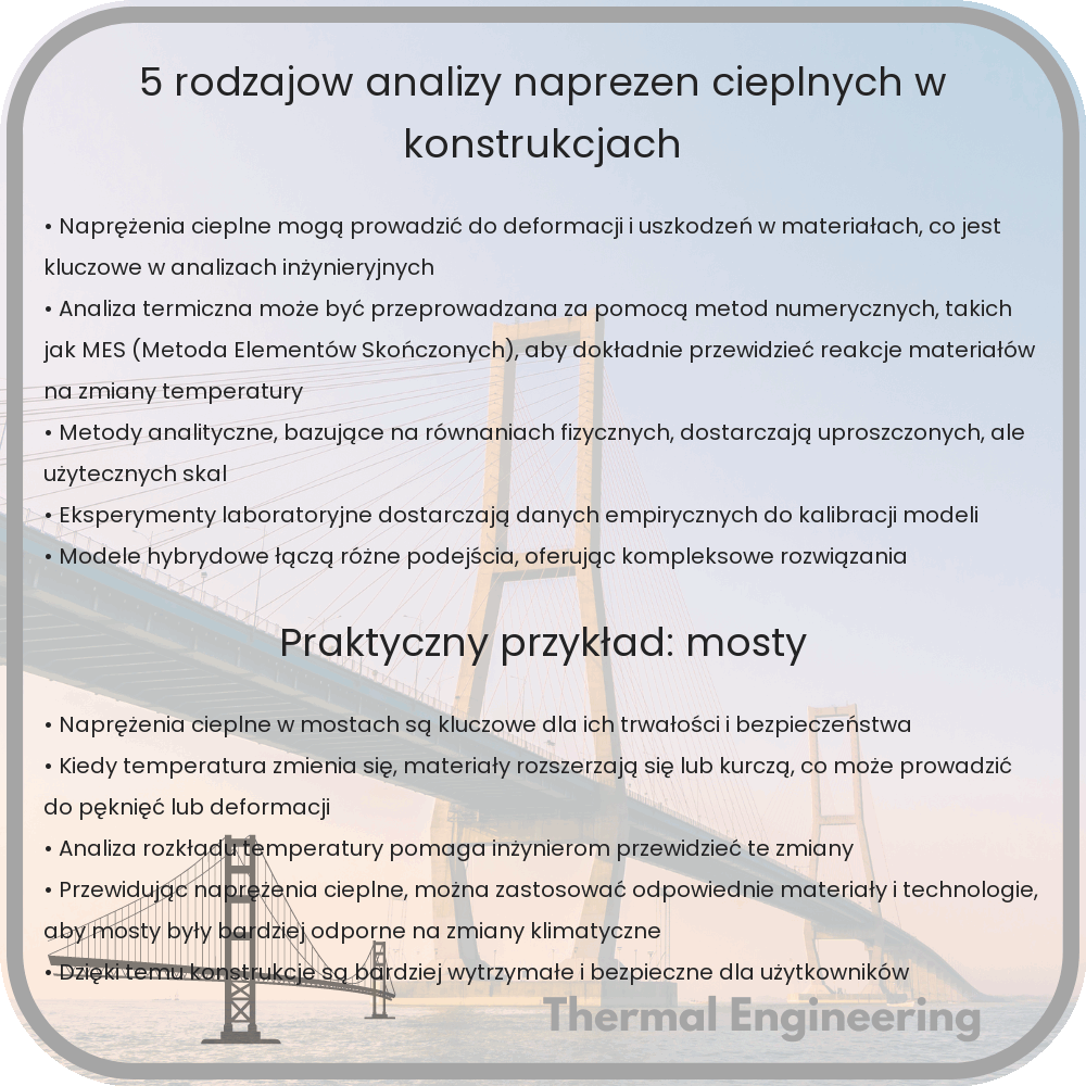 5 rodzajów analizy naprężeń cieplnych w konstrukcjach